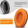 thumbnail image 2 of SOULWIT Replacement Earpads for HyperX Cloud 1/2/3/Pro/Core/Flight/Flight S/Stinger/Stinger S, CloudX Stinger/Stinger Core/Flight Headset - Orange, 2 of 5