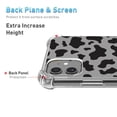 thumbnail image 4 of Black White Cow Print Clear Case for iPhone 12 Pro Max,Aesthetic Art Design Case for Men Women,Unique Soft Transparent TPU Bumper Case Cover, 4 of 5