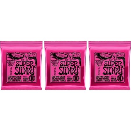 Ernie Ball Super Slinky Electric Guitar Strings 3-Pack