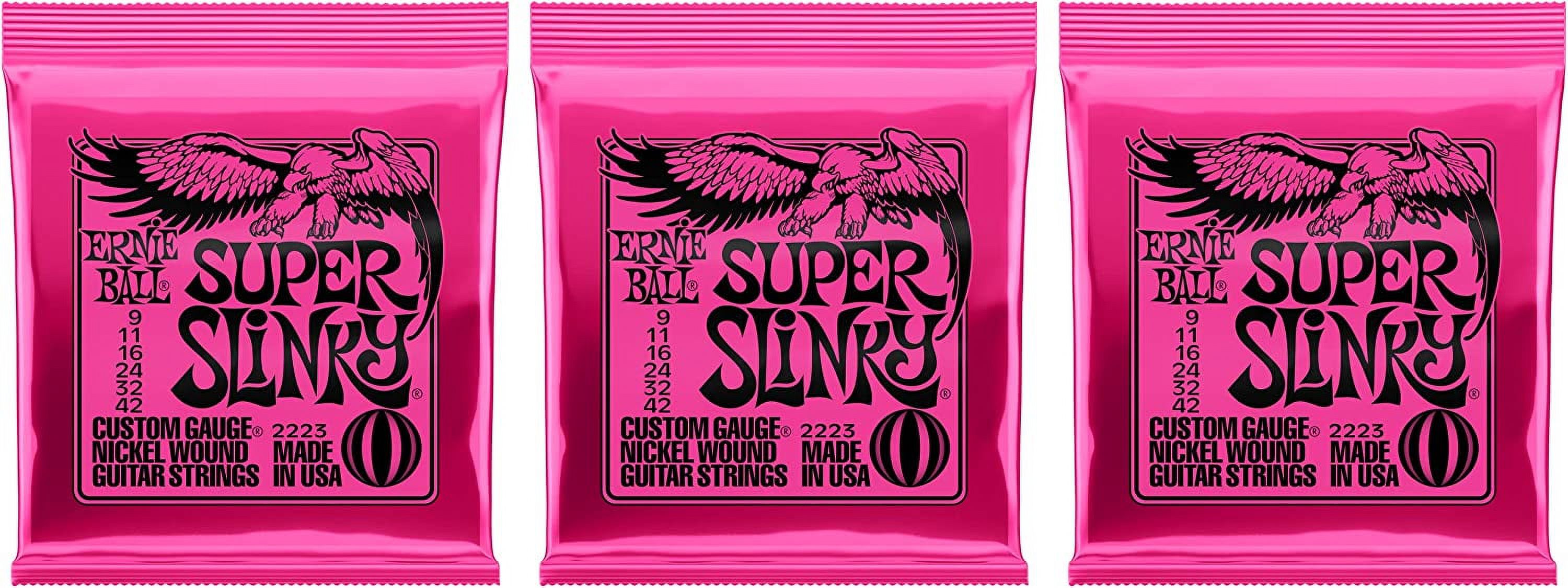 Ernie Ball Super Slinky Electric Guitar Strings 3-Pack