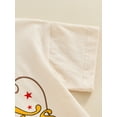 thumbnail image 6 of Caoirhny Baby Girls Summer Casual Romper Short Sleeve Crewneck Letter Cowgirl Hat Print Romper Tops, 6 of 9
