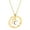 Gold Letter C, variant on Initial Necklaces for Women Heart Circle A-Z Pendant Silver Rose Gold Plated Stainless Steel Chain Dainty Alphabet Letter Cute Statement Colorful Jewelry Rose Gold G