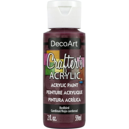 UPC: 0766218005663 | Decoart Crafter s Acrylic Paint 2oz Redbird