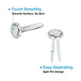 thumbnail image 4 of Uxcell 100 Pcs Paper Brass Fasteners Split Pins Pastel Mini Metal Brads Silver 6 x 12 mm, 4 of 7