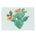 thumbnail image 1 of Natural Color Cutting Board, Watercolor Art Painting of an Exotic Cactus Plant with Flowers Bloom, Decorative Tempered Glass Cutting and Serving Board, in 3 Sizes, by Ambesonne, 1 of 2