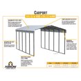 thumbnail image 4 of Arrow 24 x 12 x 9 ft Eggshell Carport, 4 of 7