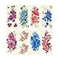 thumbnail image 3 of Wrapables Floral Temporary Tattoos Body Art Water Tattoos (8 Sheets), Roses & Peonies, 3 of 4