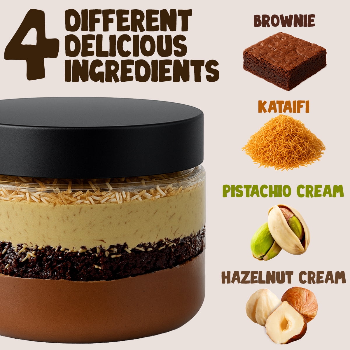 Ceres Gourmet Pistachio Butter Spread, Dubai Chocolate Kataifi