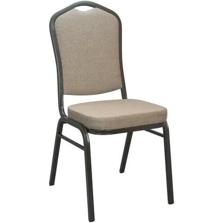 - Advantage Series Crown Back Stacking Banquet Chair with Fabric and 2.5 Thick Seat, Gold Vein Frame, Multiple Colors