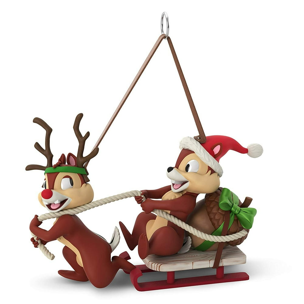 Hallmark Disney Chip and Dale Dashing Through the Snow Ornament