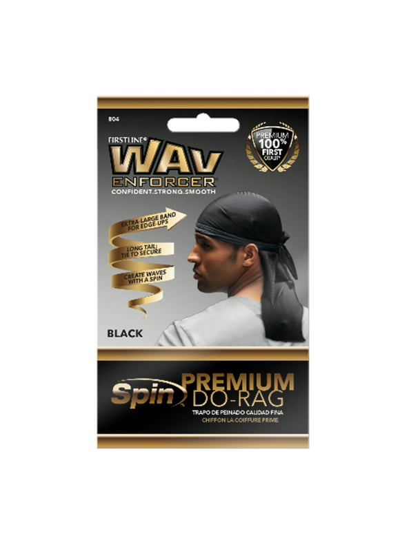 WavEnforcer Premium Do-Rag, Black