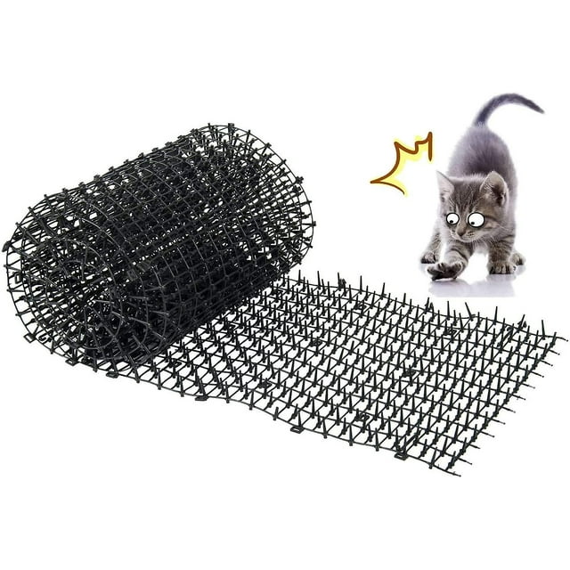 Alfombra antigatos con espinas, rejilla de jardín, antiperros, gatos, mascotas, 200 x 30 cm