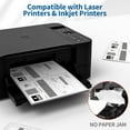thumbnail image 4 of shiyou-Shipping Labels Half Sheet - 200 Counts, 8.5\u201d x 5.5\u201d Permanent Adhesive Shipping Labels, White Internet Shipping Labels 2 Per Page, Laser & Inkjet Printer Compatible [100 Sheets 8.5\, 4 of 4