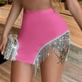 thumbnail image 2 of New Fashion Casual Irregular Hem Pencil Micro Mini Skirt Sexy Slim Women Party Skirts, 2 of 2