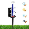 thumbnail image 4 of Pluviómetro para exteriores con estaca de metal, gran capacidad, para jardín, césped, patio, valla, patio, granja, tubo medidor de agua con soporte de montaje., 4 of 8