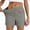 Gray, variant on iHPH7 Women's Stretch Waist Shorts Summer Casual Lightweight Solid Color Shorts Elastic Waist Comfy Relaxed Fit Lounge Shorts with Pockets for Vacation Travel Everyday Wear Dark Green L