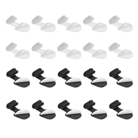 Uxcell 0.9 Inch USB Type C Dust Plug, 20 Pcs Anti Dust Plug Cover Female End for Port Device, Black/Clear