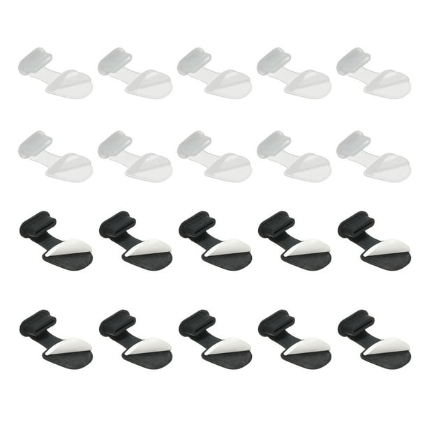 Tapón de Polvo USB Tipo C de 0.9 Pulgadas Uxcell, 20 Pcs Cubierta de Tapón Antipolvo para Dispositivo de Puerto, Negro/Transparente