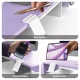 thumbnail image 4 of Desk Dual Monitor Stand Riser With Drawer  Purple, 4 of 7