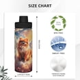 thumbnail image 3 of Pofeuu Cute Cloud Pomeranian Print 18oz Sports Insulated Kettle Stainless Steel Vacuum Water Bottle Leakproof Sport Flask, 3 of 7