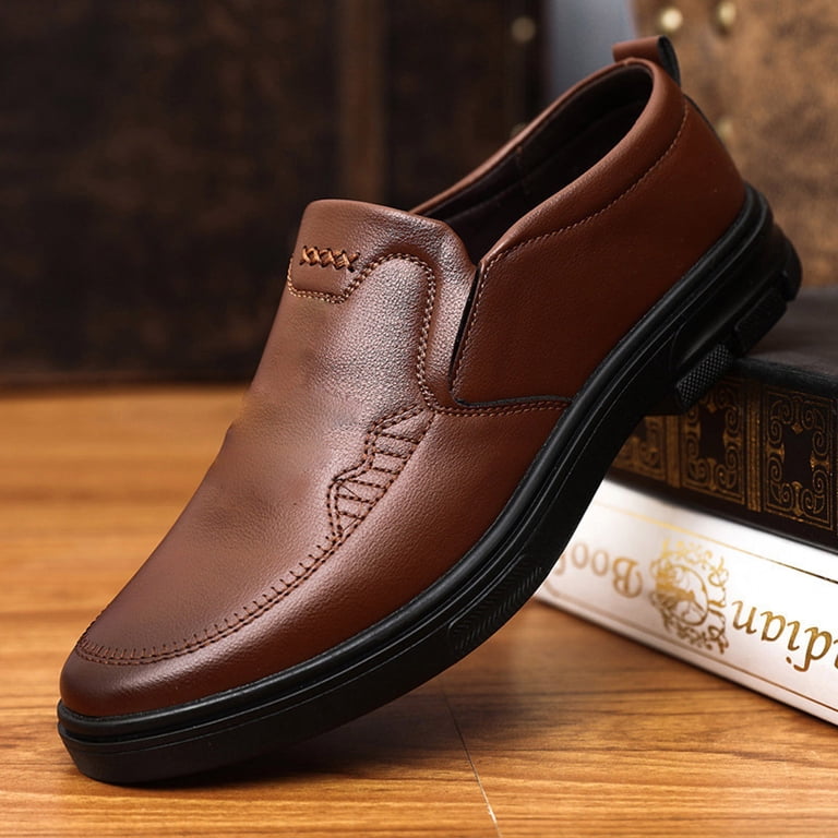 KaLI_store Mens Shoes Mens Loafers Slip On Loafer Leather  display picture 1