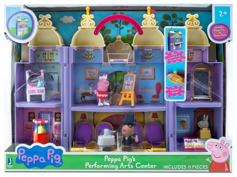 PEPPA’S Stage Playset George Peppa Mini Figures Theatre Role Play RRP $89 