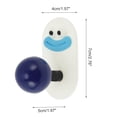 thumbnail image 2 of Organizador de cinta adhesiva para cabeza de salchicha de 3 piezas, duradero, para el hogar, PP azul, 2 of 5