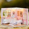 thumbnail image 2 of de bricolaje para , de construcción de casa pequeña con muebles para amigos, regalos para niñas dormitorio de niña Zulema Casa de miniaturas, 2 of 7