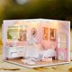 thumbnail image 2 of Casa de muñecas DIY Casa de muñecas con luces DIY Mini adornos de madera para adultos Amigos dormitorio de niña, 2 of 7