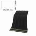 thumbnail image 3 of Btomtd Cotton Woven Hand Towels, Soft Absorbent Bathroom Bath Towels for Face Body and Hair, Fast Dry Towels for Daily Washing, Size 29" x 13.4", Black, 3 of 6