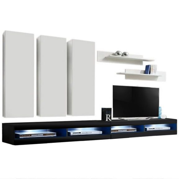 Fly E 34TV Wall Mounted Floating Modern Entertainment Center