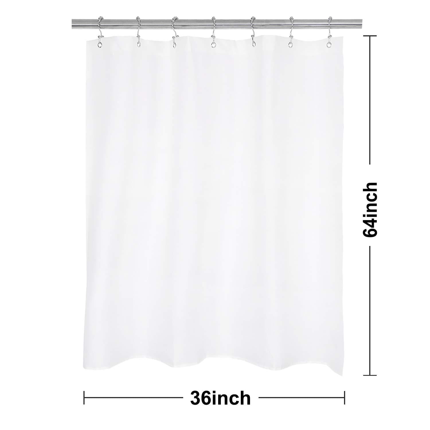 N Amp Y Home Rv Shower Curtain Or Liner, What Is The Average Size Of A Shower Curtain Liner