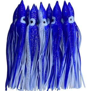 20pcs 4.5in Hoochie Squid Skirt Octopus Saltwater Fishing Lure Mix Color 8  