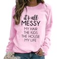 thumbnail image 2 of Gibobby Blusa Mujer Sudadera sin capucha para mujer Sudadera casual de otoño de manga larga Blusa ligera con botones en la parte superior（Rosa， L), 2 of 4
