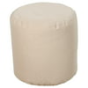 Surya 20 x 20 in. Round Solid Polyester Pouf