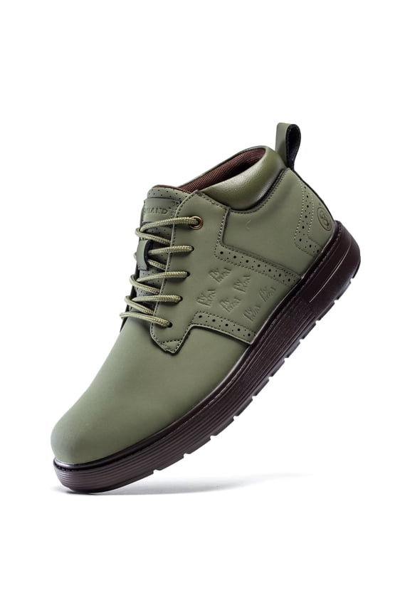 Men's Fashion Sneakers Chukaa Boots Leather Shoes Lace Up Lightweight Dress Boots Walking Driving Shoes