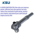 thumbnail image 3 of Pre-Owned KSU Ignition Coil, Compatible w/ Select Hyundai & Kia Models (4 Pack), 3 of 9