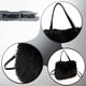 thumbnail image 5 of Bolso de mano peludo para mujer, tipo cartera, tipo bandolera, suave, para citas, fiestas y ocio. negro, 5 of 9