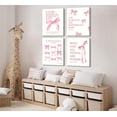 thumbnail image 2 of 4Pcs Pink Bow Wall Art Christian Aesthetic Pictures Bible Verses Canvas Posters Prints Eclectic Teen Girl Coquette Painting Preppy Wall Decor for Bedroom Dorm College Apartment Unframed, 2 of 6