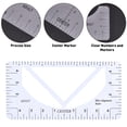 thumbnail image 4 of Plastic Multifunction Rulers Tailor Sewing Ruler Mixed Color 64x255x0.5mm 89x255x0.5mm 115x225x0.5mm 128x255x0.5mm 4pcs/set 1set/bag, 4 of 6