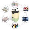 thumbnail image 3 of DouZhe 50L Rectangular Laundry Basket, Minimalism Cat Animal Prints Waterproof Foldable Laundry Hamper with Aluminum Handles, 3 of 6
