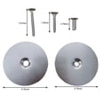 thumbnail image 3 of Home Security Upgrade 67mm Door Handle Hole Cover Plate in Silver Color, 3 of 6