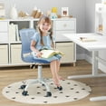 thumbnail image 4 of Gymax Kids Desk Chair Ergonomic Swivel Children Mesh Study Height Adjustable Blue, 4 of 9