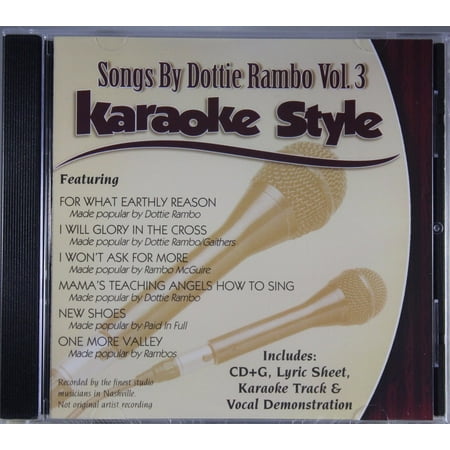 Songs by Dottie Rambo Volume 3 Daywind Christian Karaoke Style NEW CD+G 6