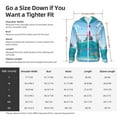 thumbnail image 6 of Goofa Lighthouse Sea Port Printed Women's UPF 50+ Sun Protection Hoodie Jacket Lightweight Long Sleeve Sun Shirt for Women with Pocket Hiking Outdoor-X-Large, 6 of 9