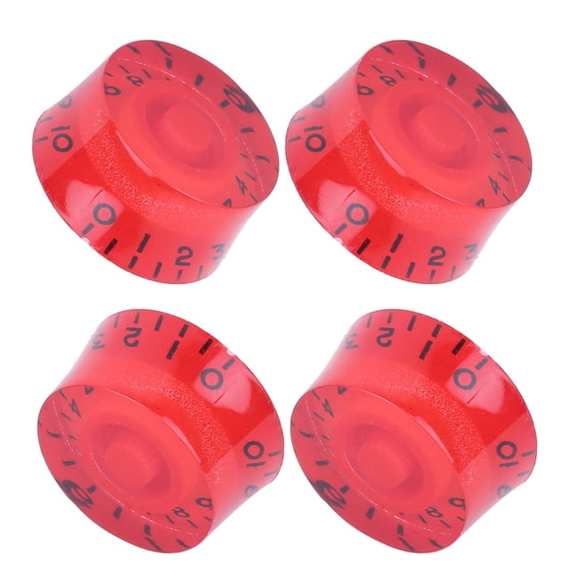 Acrylique Boutons de Basse, 4pcs Acrylique Boutons de Basse Guitare Électrique Boutons de Volume Acrylique Boutons de Contrôle du Volume Normes de l'Industrie