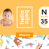 Hello Bello Diapers - Snowy Sloths - Size N (35ct)