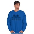 thumbnail image 4 of Dad Genuine World's Greatest Father Men Big & Tall Sweatshirt Brisco Brands 5X, 4 of 6