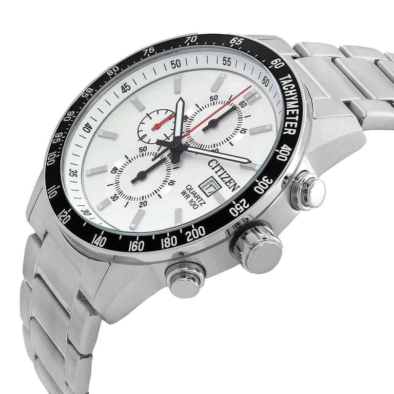 NWT Citizen Chronograph Quartz White Dial Men\'s Watch CITIZEN, Eco-Drive Men main image 4