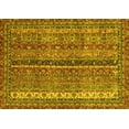 thumbnail image 1 of Ahgly Company Indoor Rectangle Oriental Yellow Modern Area Rugs, 7' x 9', 1 of 4